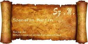 Szerafin Martin névjegykártya